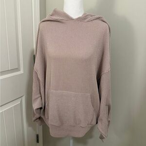 Shop Talulah Springfield Ribbed Sweatshirt- Mauve